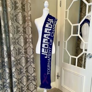 Rare Jeopardy! 2019 Tournament Of Champions Commemorative Scarf-Rare
Collectable